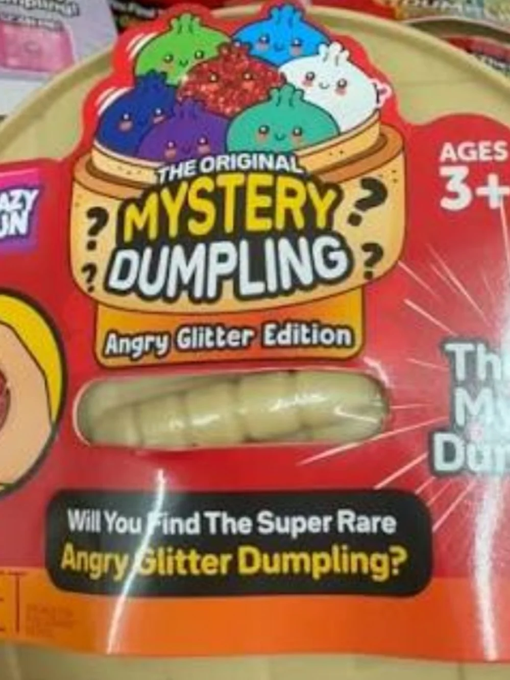 RMS Mystery Dumpling Angry Glitter Edition - Viral Bao Bun Fidget Toy